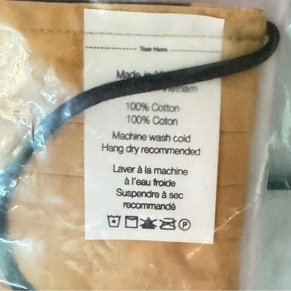 Set of 2 NWT VERONICA BEARD Reusable Cotton Leopard Print Face Masks Coverings - Picture 10 of 10